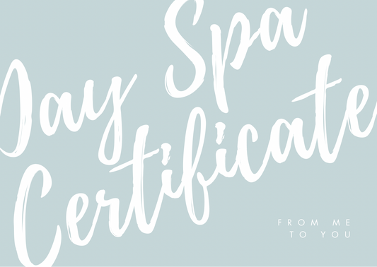 Day Spa Certificate